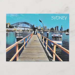 sydney lavender bay postcard