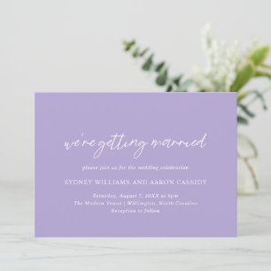 Sydney Lavender Modern Wedding Invitation