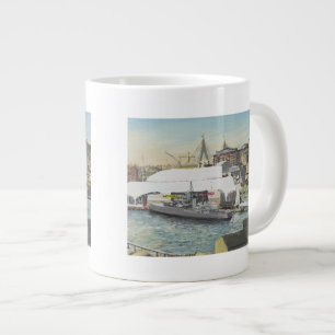 Sydney Maritime Museum from Hotel Balcony. 1998 Large Coffee Mug