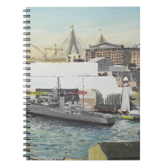 Sydney Maritime Museum from Hotel Balcony. 1998 Notebook (Front)