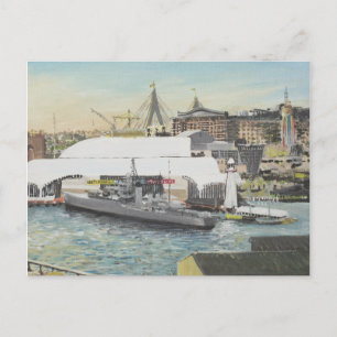 Sydney Maritime Museum from Hotel Balcony. 1998 Postcard