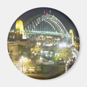 sydney night bridge magnet