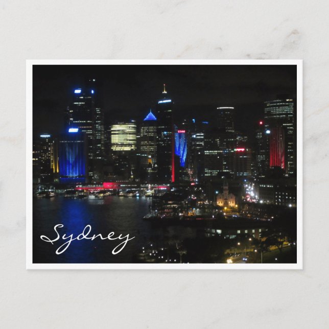 sydney night vivid postcard (Front)