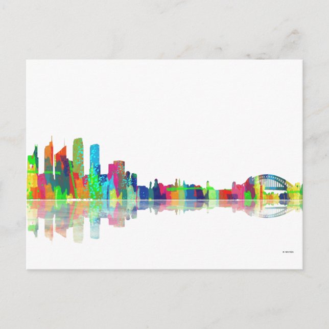 Sydney NSW Skyline Postcard (Front)