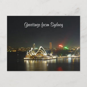 sydney opera frontal postcard