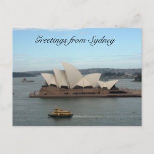 sydney opera greetings postcard