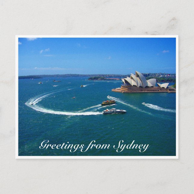 sydney opera greetings postcard (Front)
