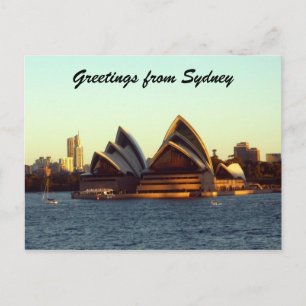 sydney opera greetings postcard