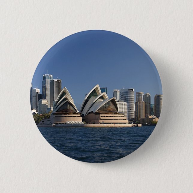 Sydney Opera House 6 Cm Round Badge (Front)
