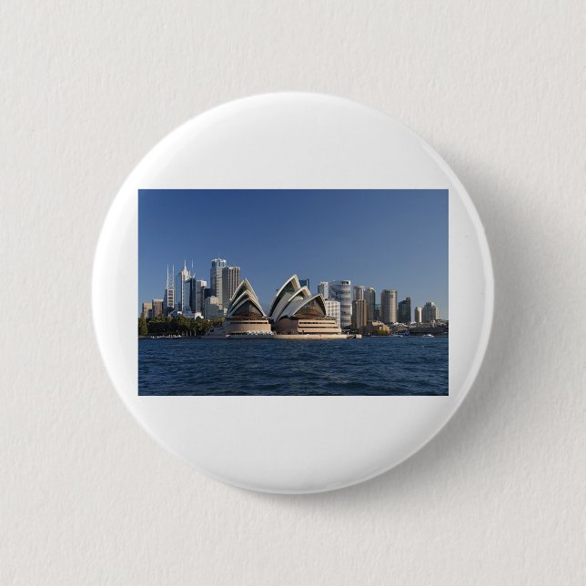 Sydney Opera House 6 Cm Round Badge (Front)