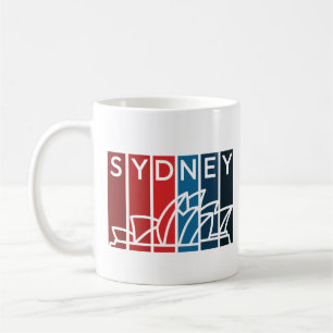 Sydney Opera House Abstract Art for Travel Lovers Coffee Mug