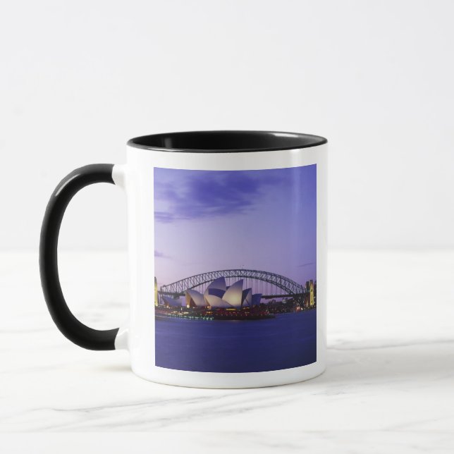 Sydney Opera House and Harbour, New South 2 Mug (Left)