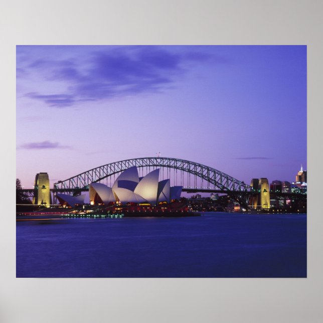 Sydney Opera House and Harbour, New South 2 Poster (Front)