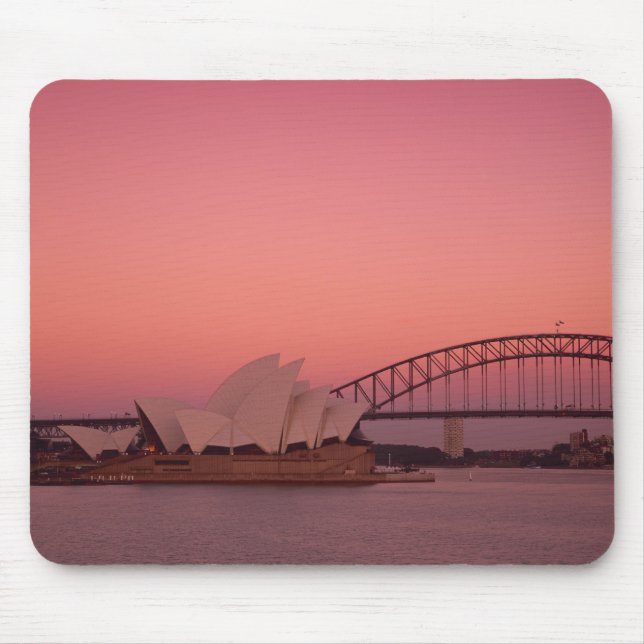 Sydney Opera House and Harbour, New South Mouse Pad (Front)