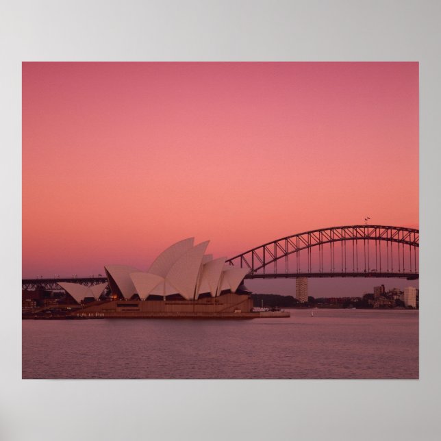 Sydney Opera House and Harbour, New South Poster (Front)
