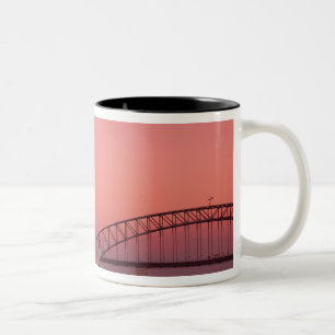 Sydney Opera House and Harbour, New South Two-Tone Coffee Mug