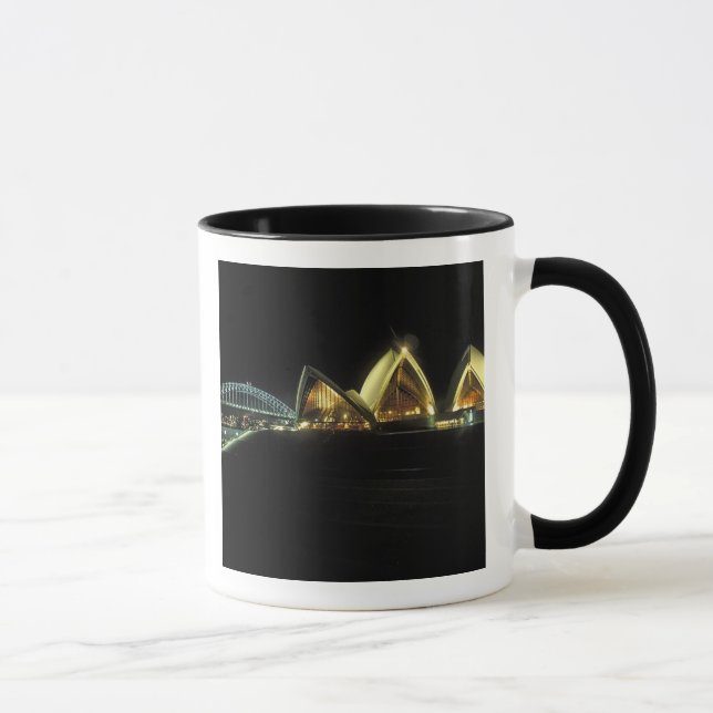 Sydney Opera House at night, New South Wales, 2 Mug (Right)