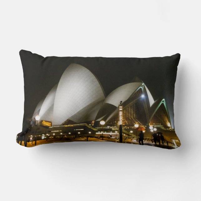 Sydney Opera House at Night Pillow (Front)