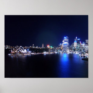 Sydney Opera House at Night Poster