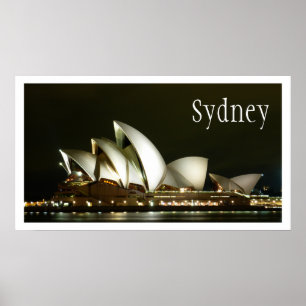 Sydney Opera House at Night Poster