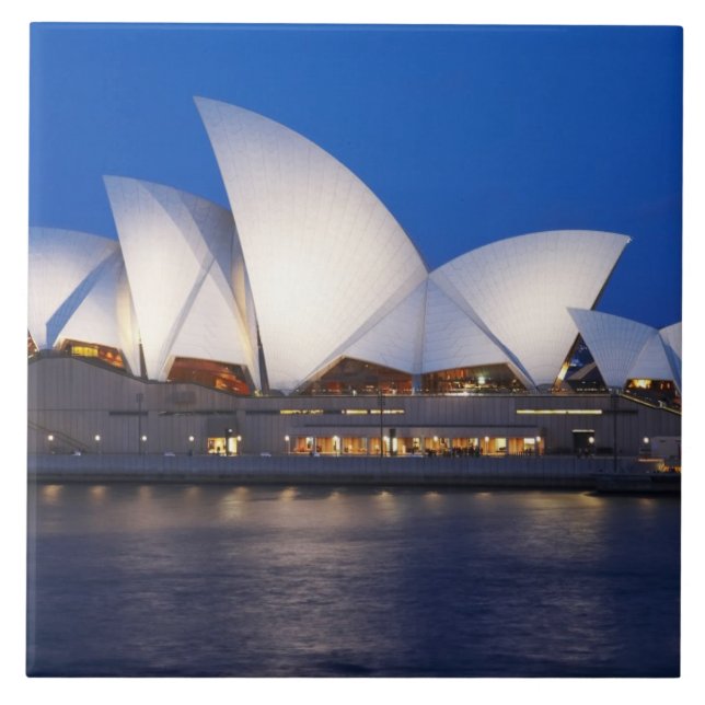 Sydney Opera House at Night, Sydney, New South Ceramic Tile (Front)