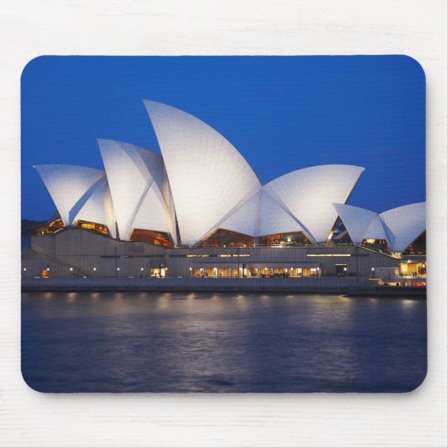 Sydney Opera House at Night, Sydney, New South Mouse Pad (Front)