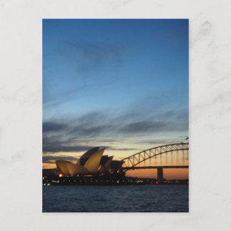 Sydney Opera House at Nightfall Postcard