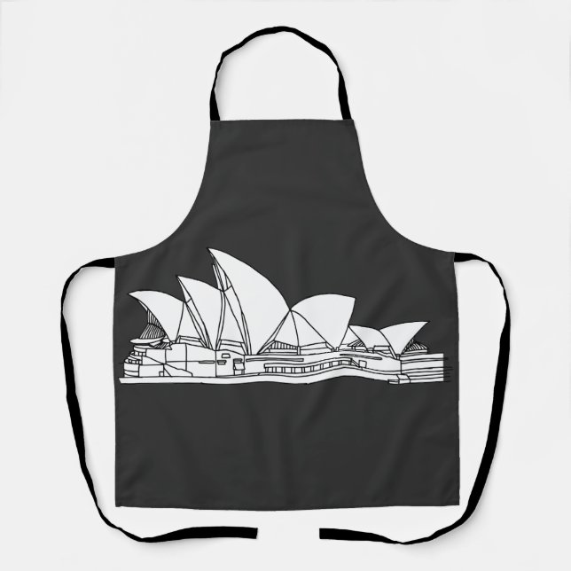 Sydney Opera House Australia drawing souvenir Apron (Front)