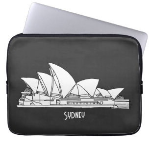 Sydney Opera House Australia drawing souvenir Laptop Sleeve