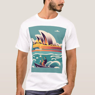 Sydney Opera House Australia painting souvenir T-Shirt