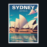 Sydney Opera House Australia Postcard<br><div class="desc">The Sydney Opera House is one of the most iconic architectural landmarks in the world, symbolising both Australia’s cultural identity and innovative design. Located on Bennelong Point in Sydney Harbour, it was designed by Danish architect Jørn Utzon and officially opened in 1973. Its distinctive sail-like roof structure, inspired by the...</div>