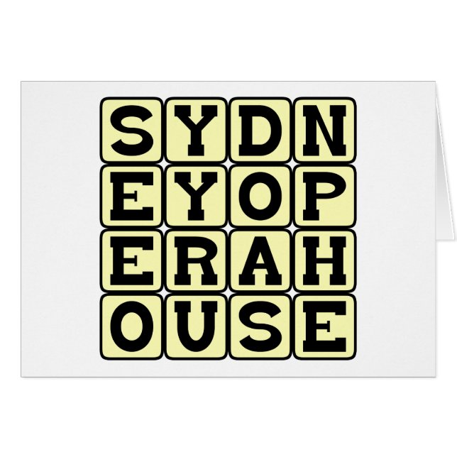 Sydney Opera House, Australian Landmark (Front Horizontal)
