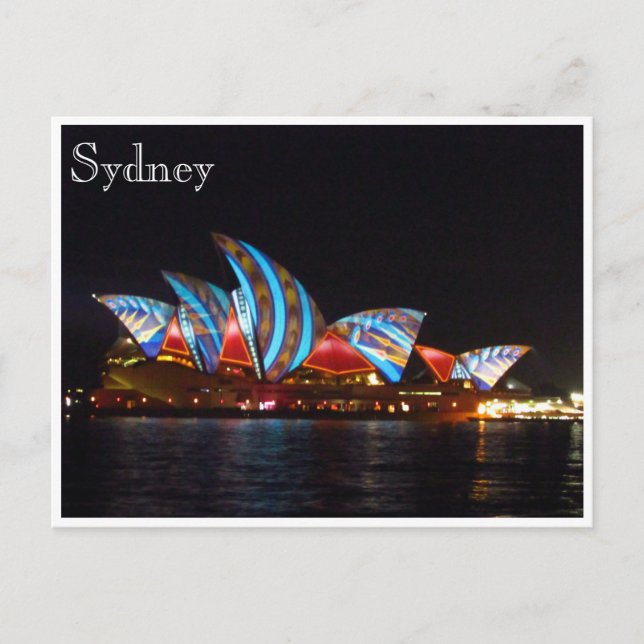 sydney opera house bright sails postcard (Front)