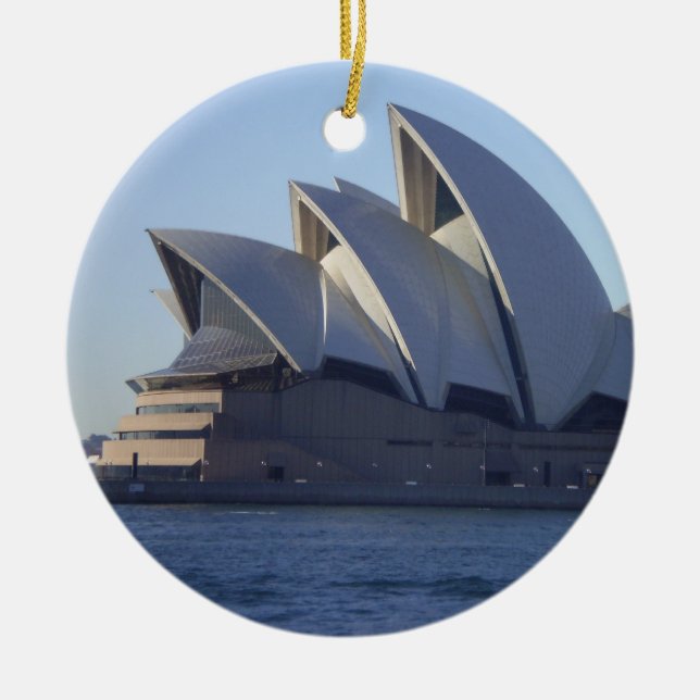 Sydney Opera House Ceramic Tree Decoration (Front)