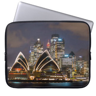 Sydney Opera house & city at night, Australia Laptop Sleeve