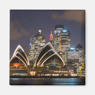 Sydney Opera house & city at night, Australia Magnet