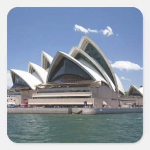 Sydney Opera House exterior, Sydney, New South Square Sticker