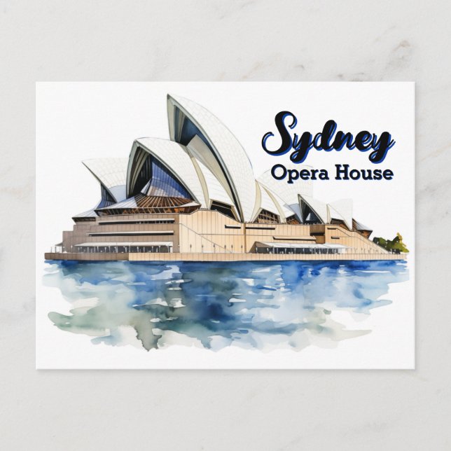  Sydney Opera House: Iconic Elegance by the Harbou Holiday Postcard (Front)