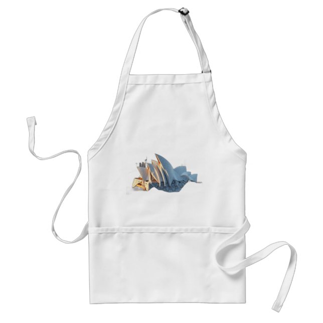 Sydney Opera House in Lace Patterns Standard Apron (Front)