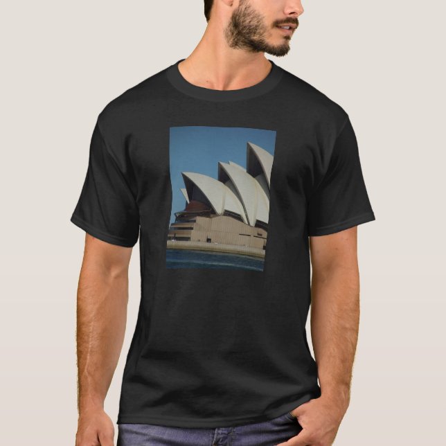 Sydney Opera House In Sunlight Backed By Cloud T-Shirt (Front)