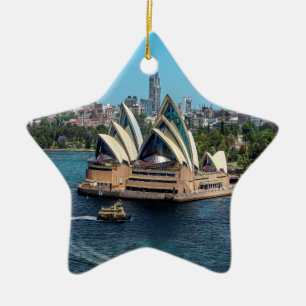 Sydney - OPERA HOUSE - panorama Ceramic Ornament
