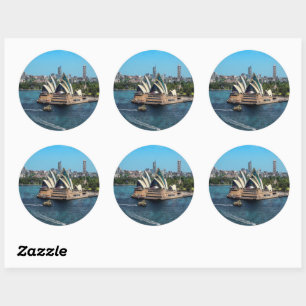 Sydney - OPERA HOUSE - panorama Classic Round Sticker