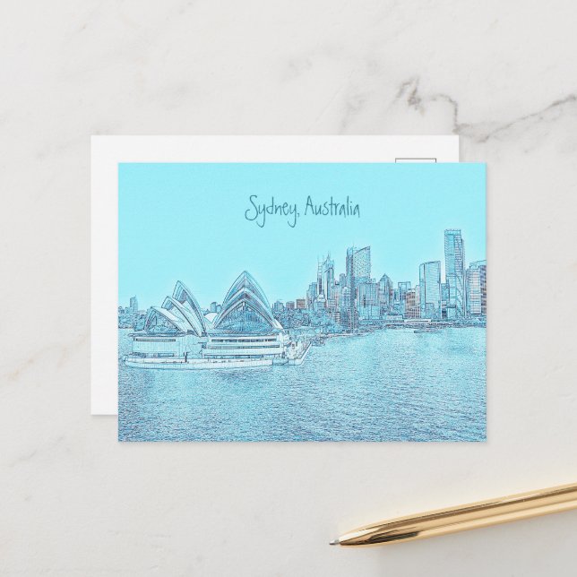 Sydney Opera House postcard (Front/Back In Situ)
