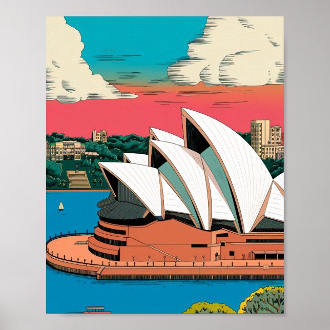 Sydney Opera House Poster  (Front)