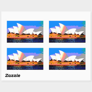 Sydney Opera House Rectangular Sticker