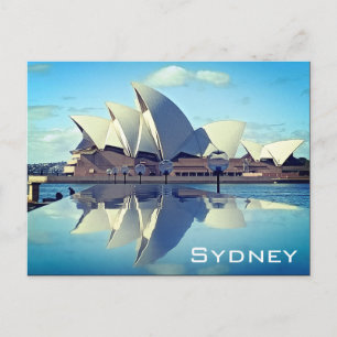 Sydney Opera House Reflected Postcard
