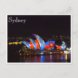 sydney opera house rounds postcard