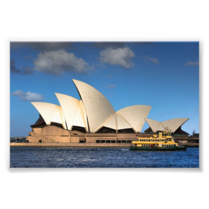 Sydney Opera house side view with Ferry Australia Photo Print