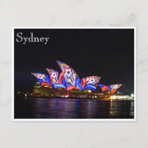 sydney opera house stars postcard