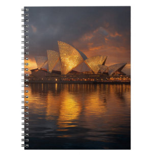 Sydney Opera House Twilight Glow Notebook